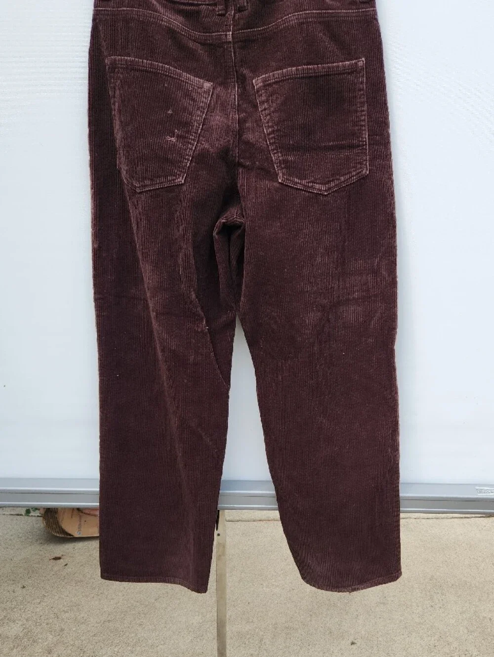 Men's Corduroy Pants in Wine — Casual Straight Fit